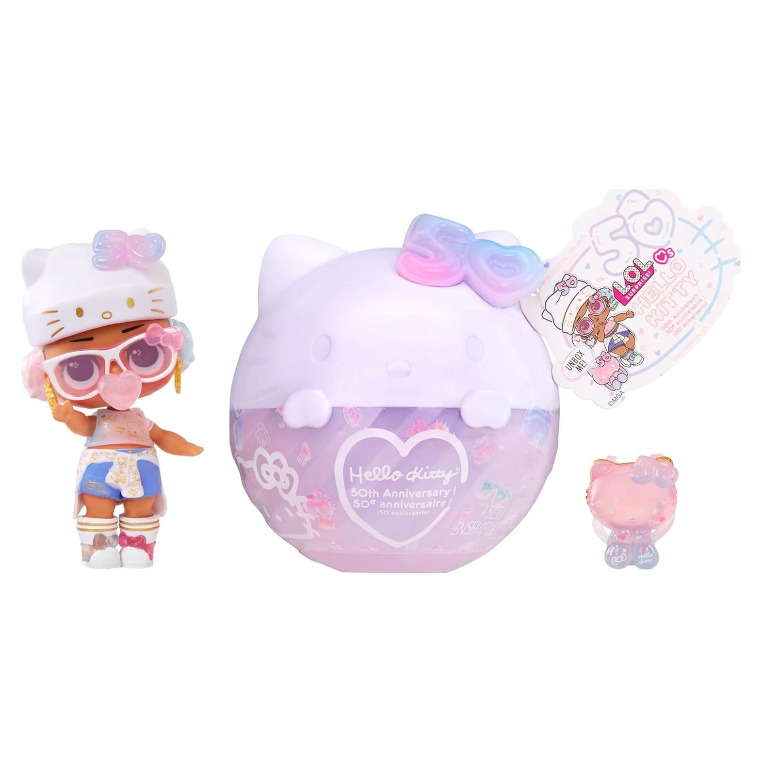 Muñeca L.O.L. Surprise Hello Kitty Crystal Cutie 50 Aniversario