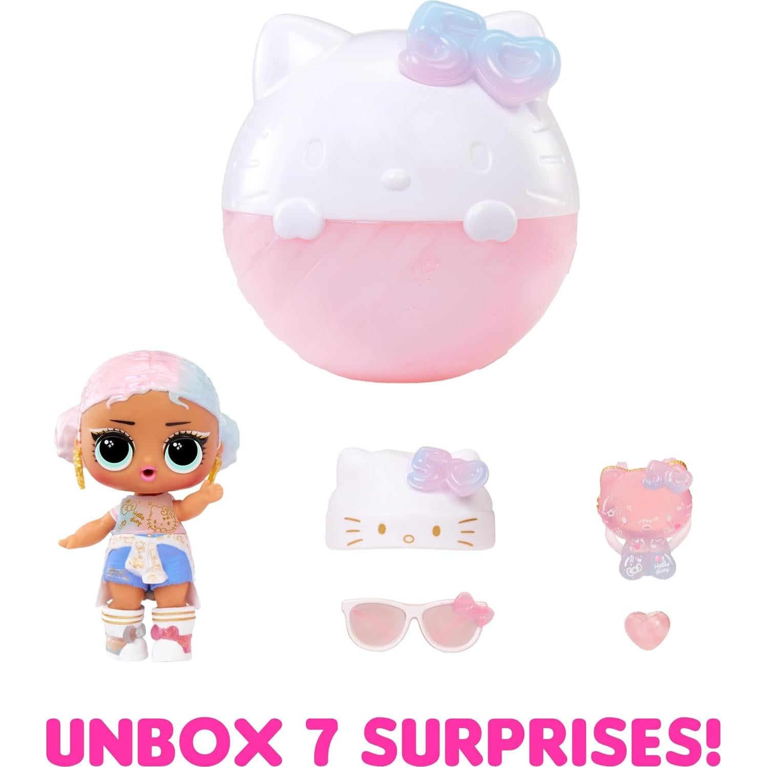 Muñeca L.O.L. Surprise Hello Kitty Crystal Cutie 50 Aniversario