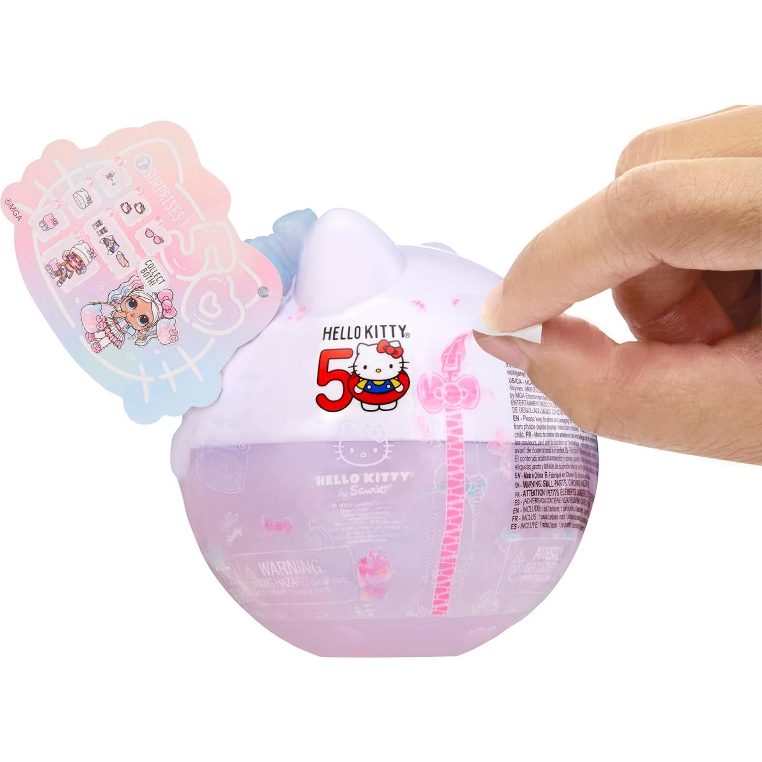 Muñeca L.O.L. Surprise Hello Kitty Crystal Cutie 50 Aniversario