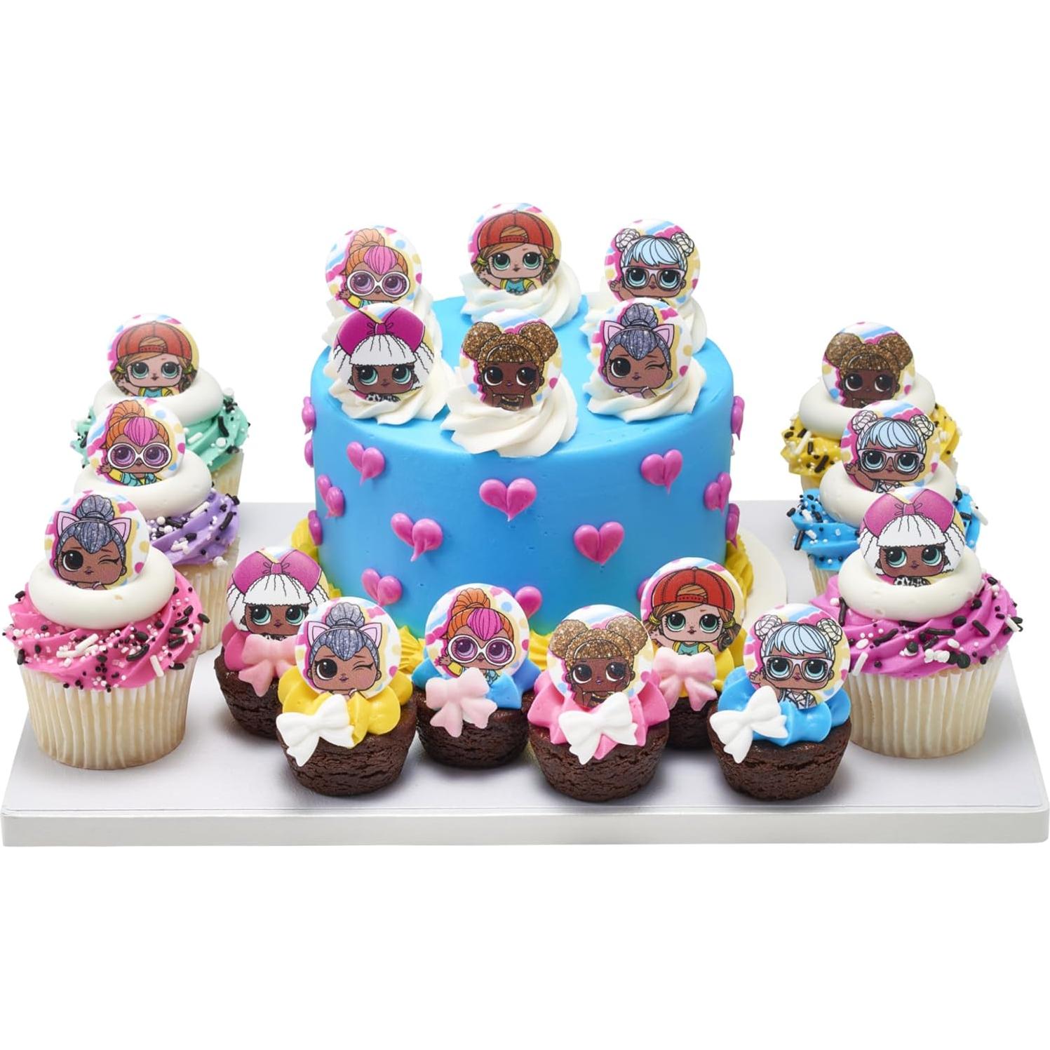DecoPac L.O.L. Surprise! 24 Anillos Decorativos para Cupcake