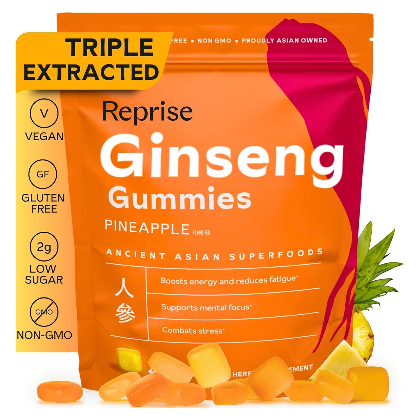 Gomitas de Ginseng Coreano Reprise 240mg - 45 Unidades