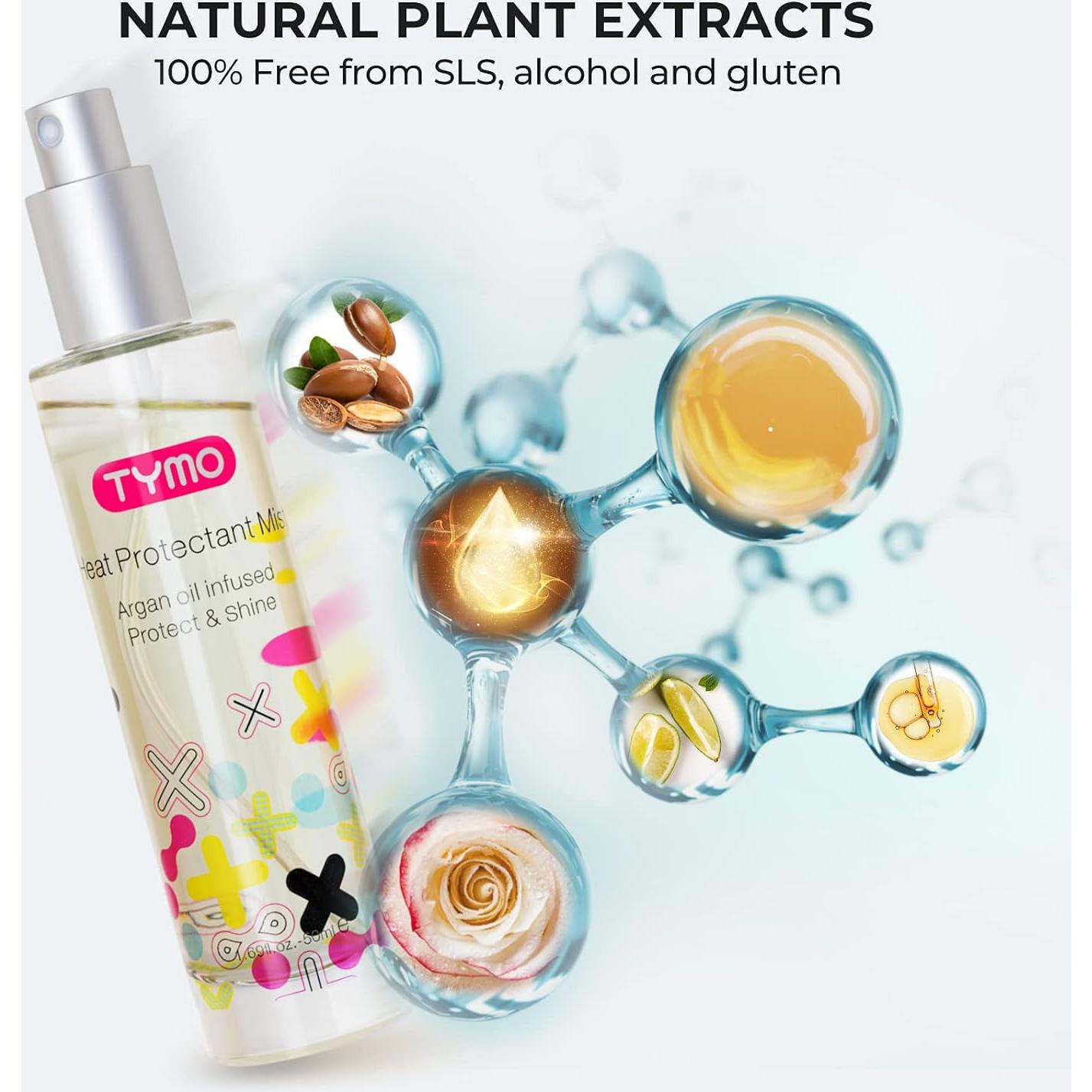 Spray Protector Térmico TYMO 50ml con Aceite de Argán