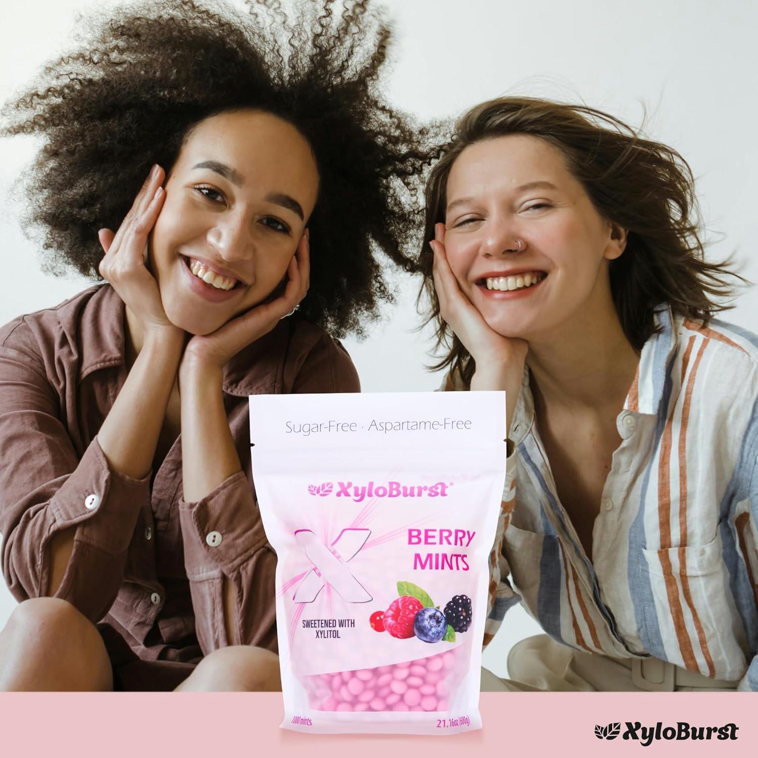 Mentas de Xilitol XyloBurst Baya 164g | Sin Azúcar, Veganas