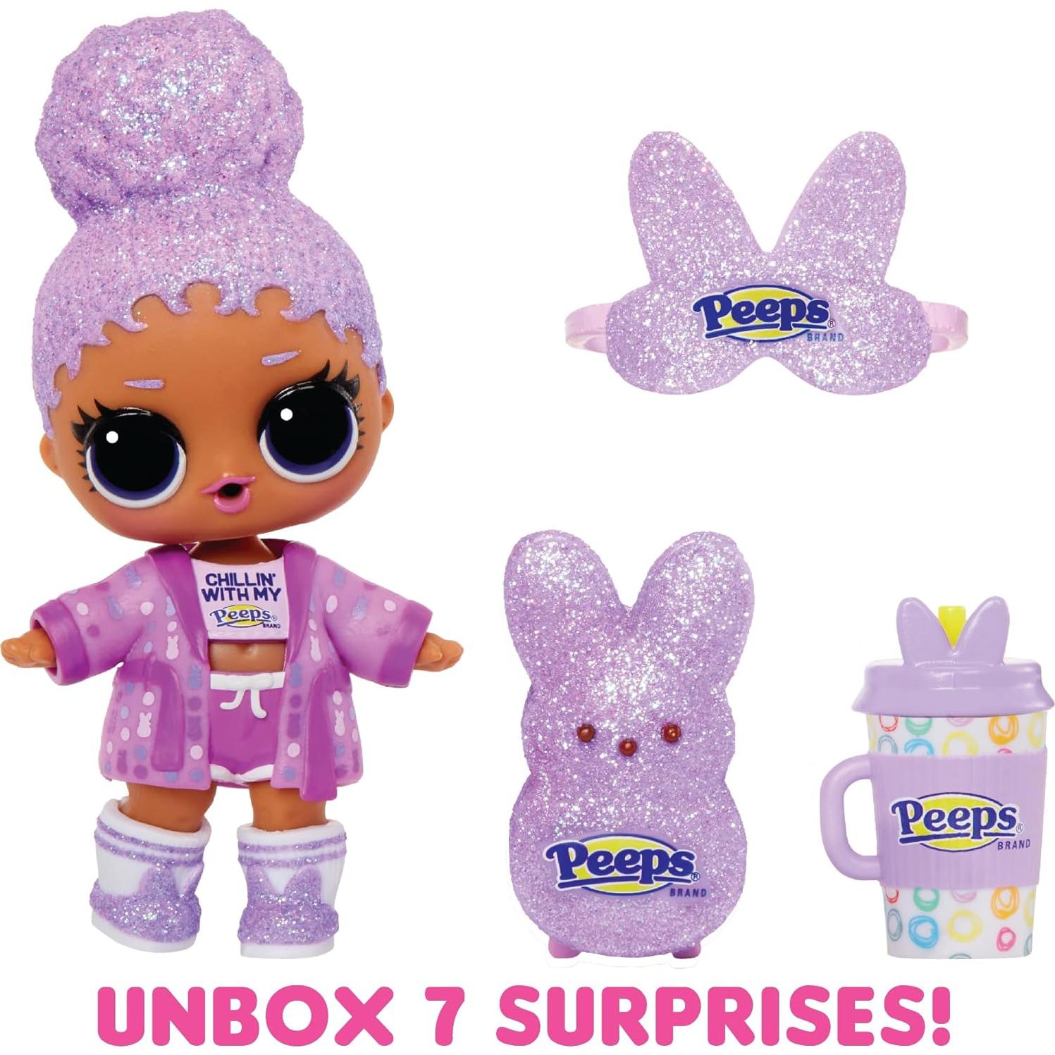Muñeca L.O.L. Surprise! Ama Mini Dulces Peeps Conejito Acogedor - 7 Sorprisas, Edición Limitada