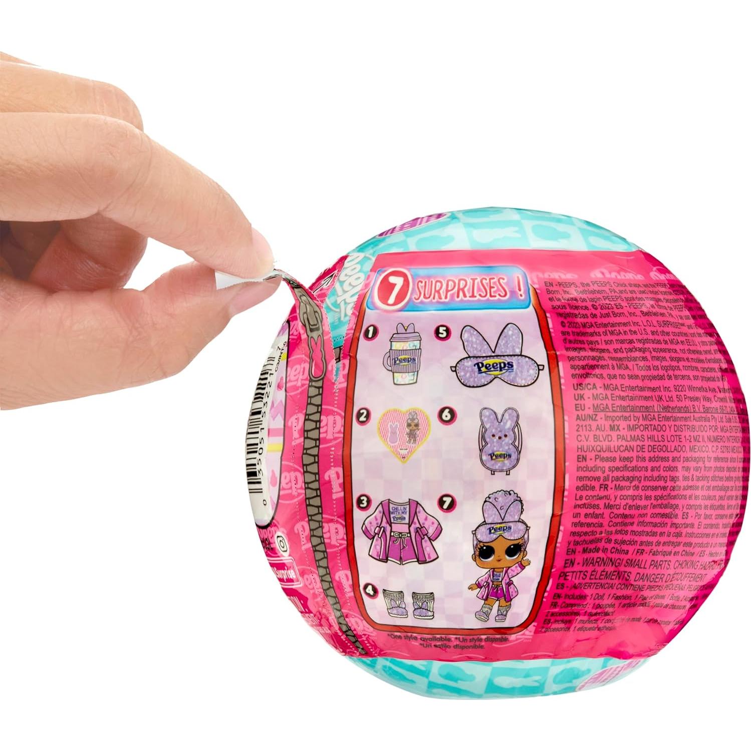 Muñeca L.O.L. Surprise! Ama Mini Dulces Peeps Conejito Acogedor - 7 Sorprisas, Edición Limitada