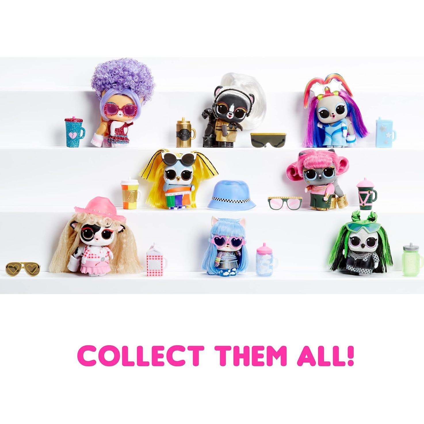 L.O.L. Surprise! Mascota de Pelo Real con 10 Sorpresas