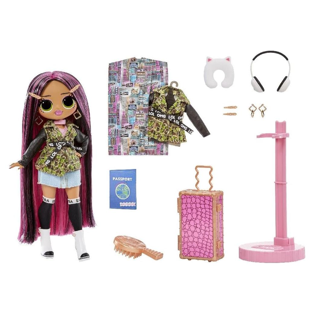 Muñeca de Moda LOL Surprise OMG City Babe Viaje Mundial 15 Sorprisas