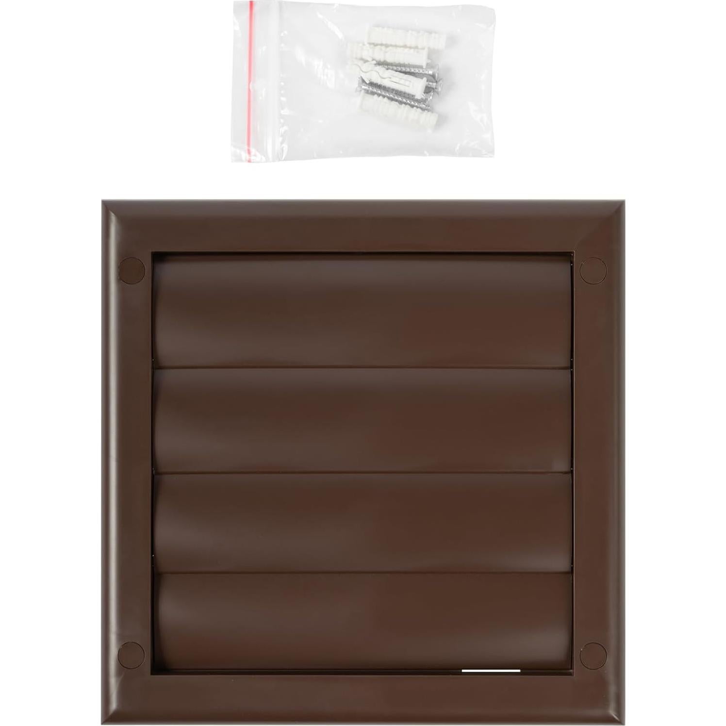 Rejilla de Ventilación ECOPRO VENT 10.16 cm Marrón con Persianas