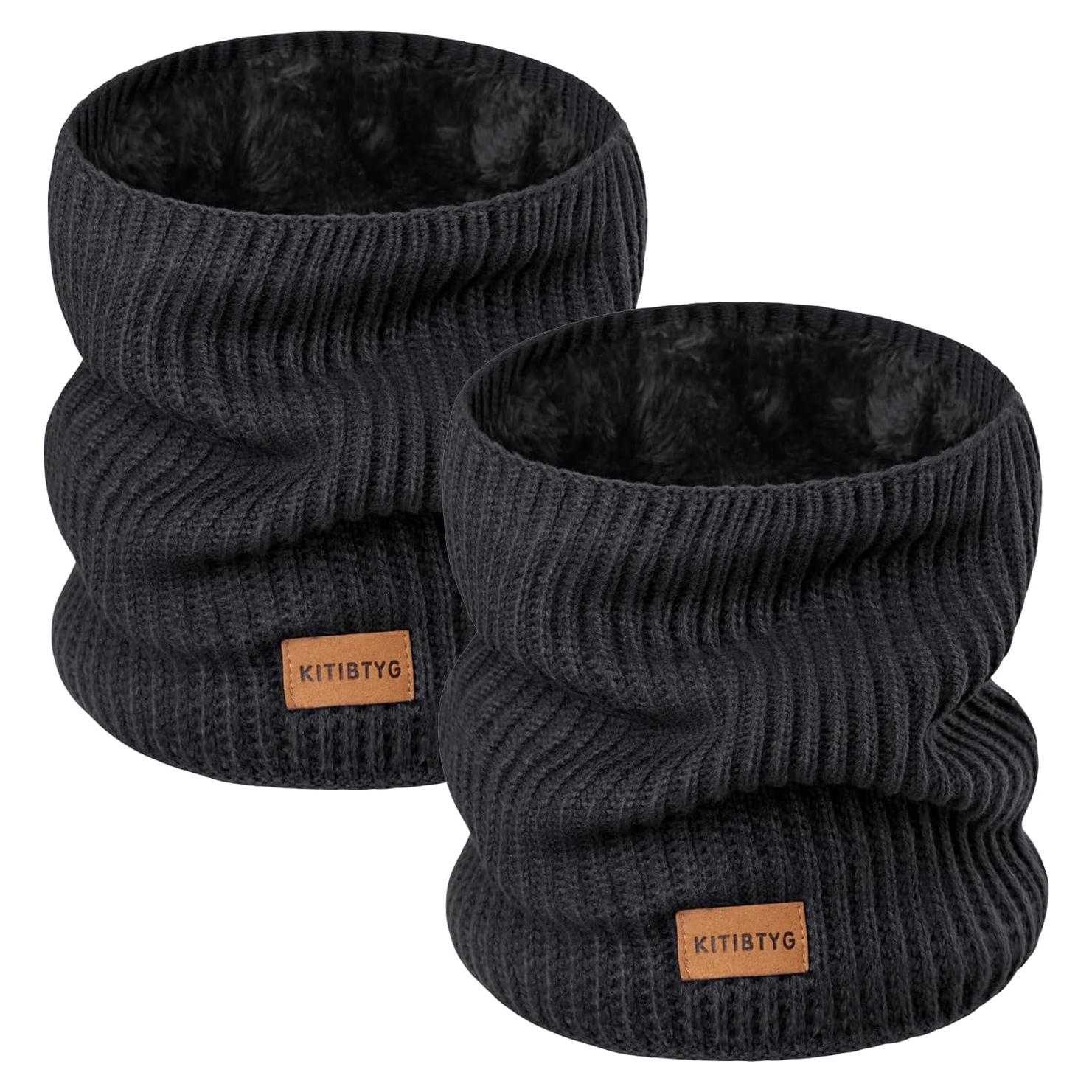 Gaiter de Cuello de Invierno Forro Polar Negro Unisex