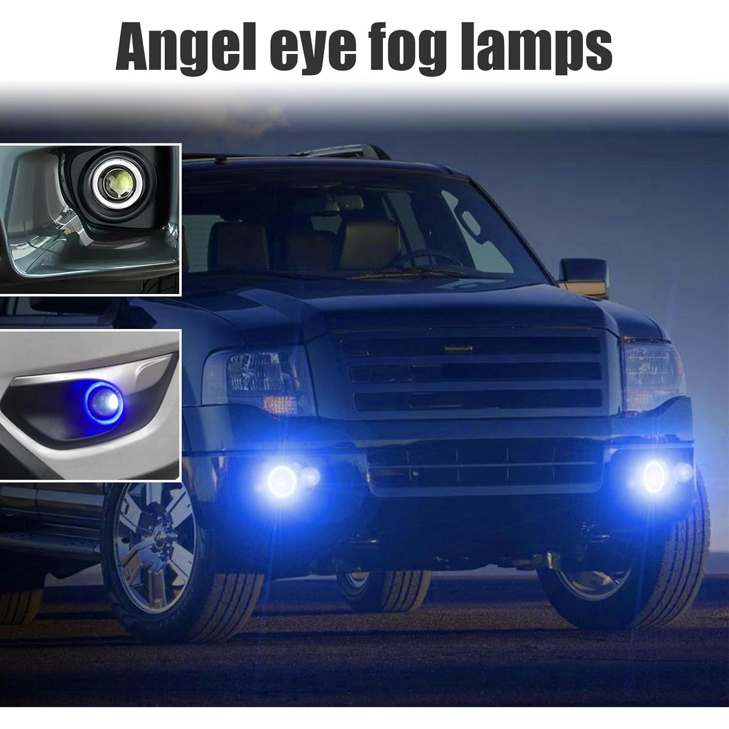 Luz de Niebla Angel Eye Dickno 2.5" Azul 30W Universal