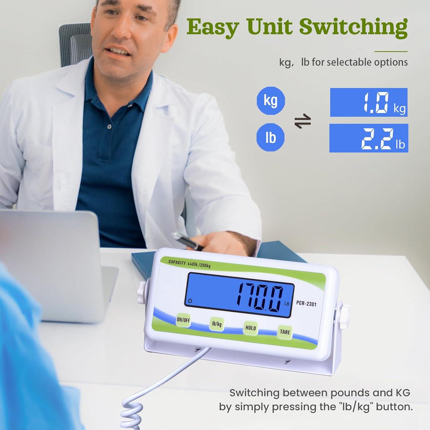 Báscula Médica Digital Extra Ancha ScaleBelly 200 kg