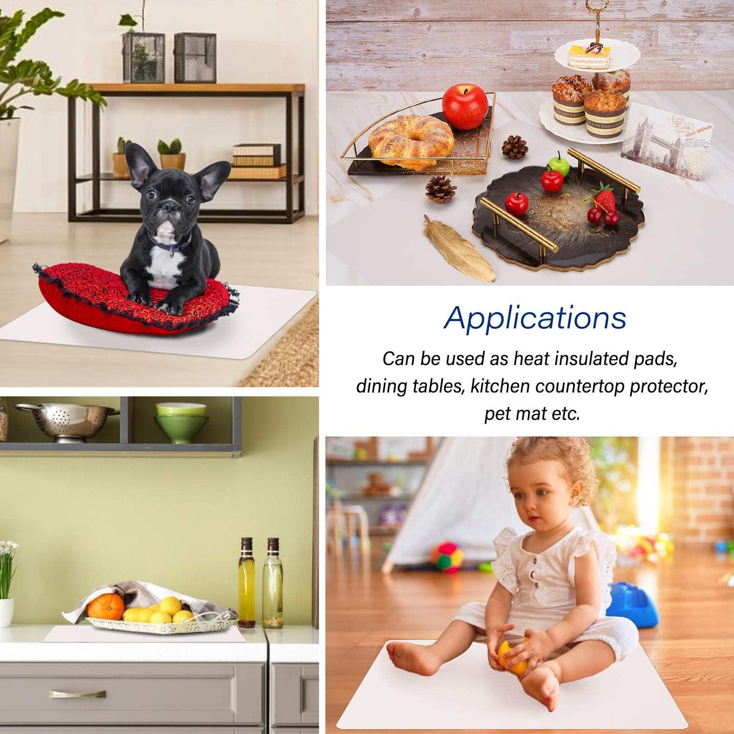 Tapete de Silicona Extra Grande Gartful 64x45cm Beige