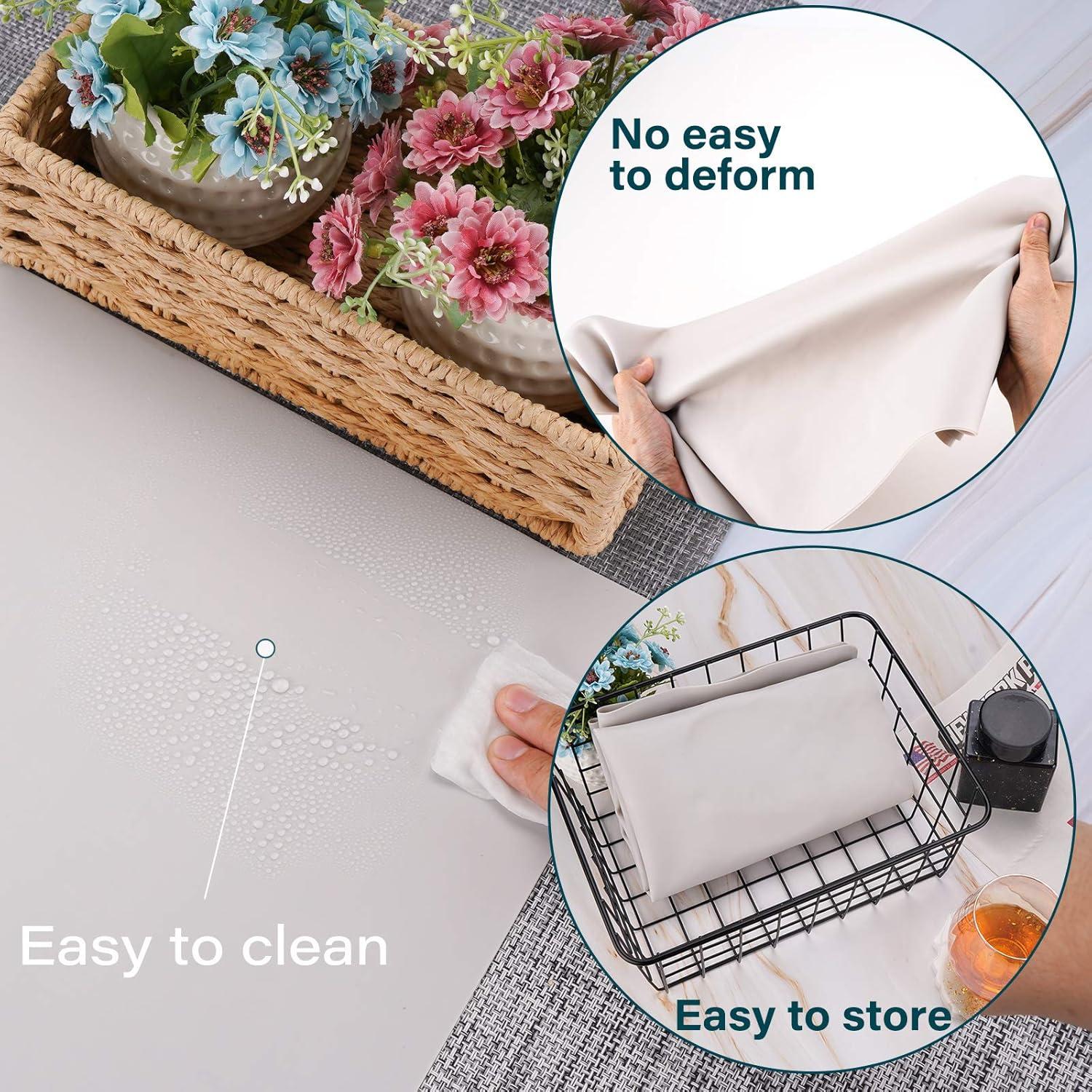 Tapete de Silicona Extra Grande Gartful 64x45cm Beige