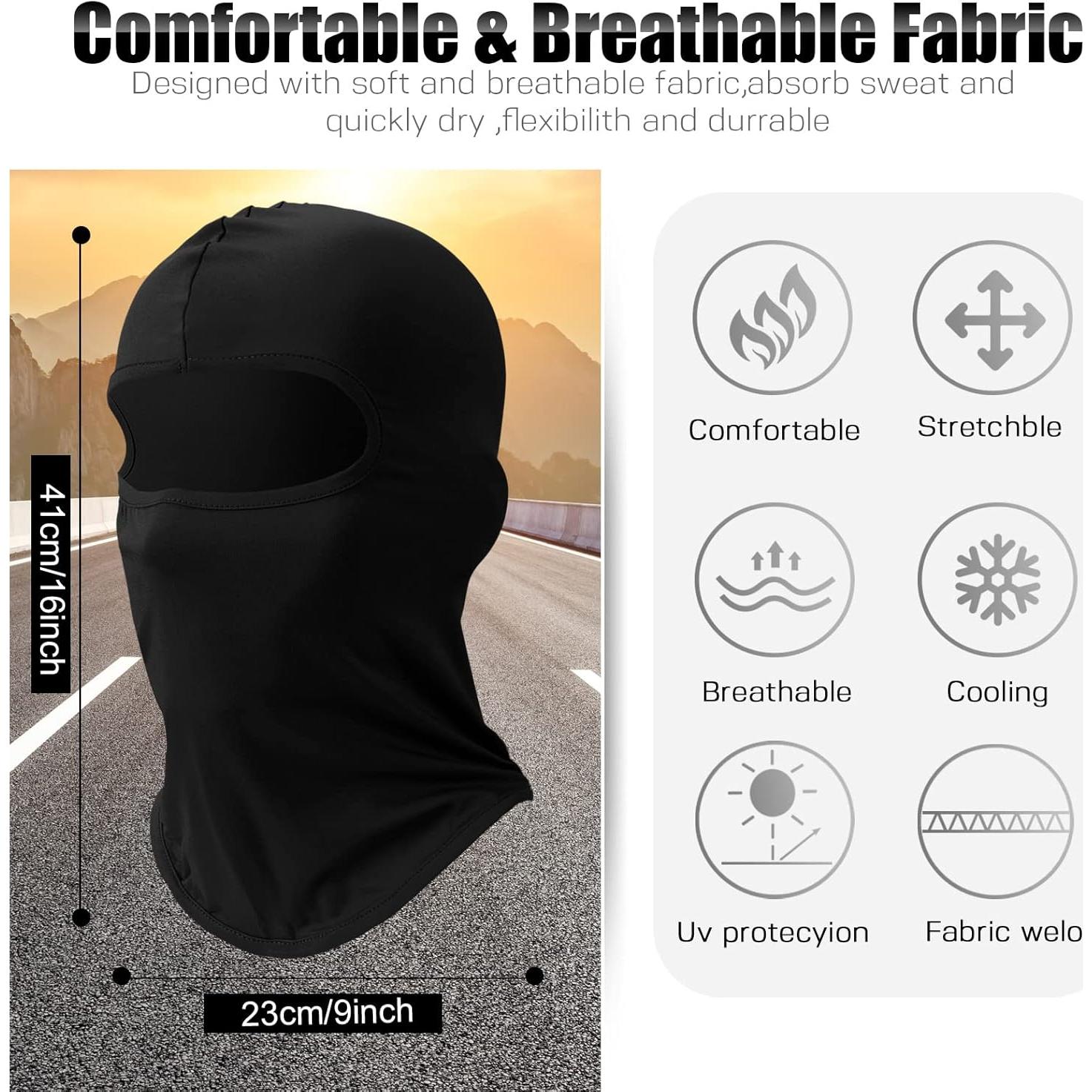 30 Piezas Máscaras Balaclava UV Protección para Hombres y Mujeres