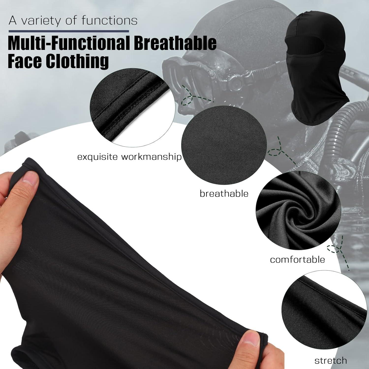 30 Piezas Máscaras Balaclava UV Protección para Hombres y Mujeres