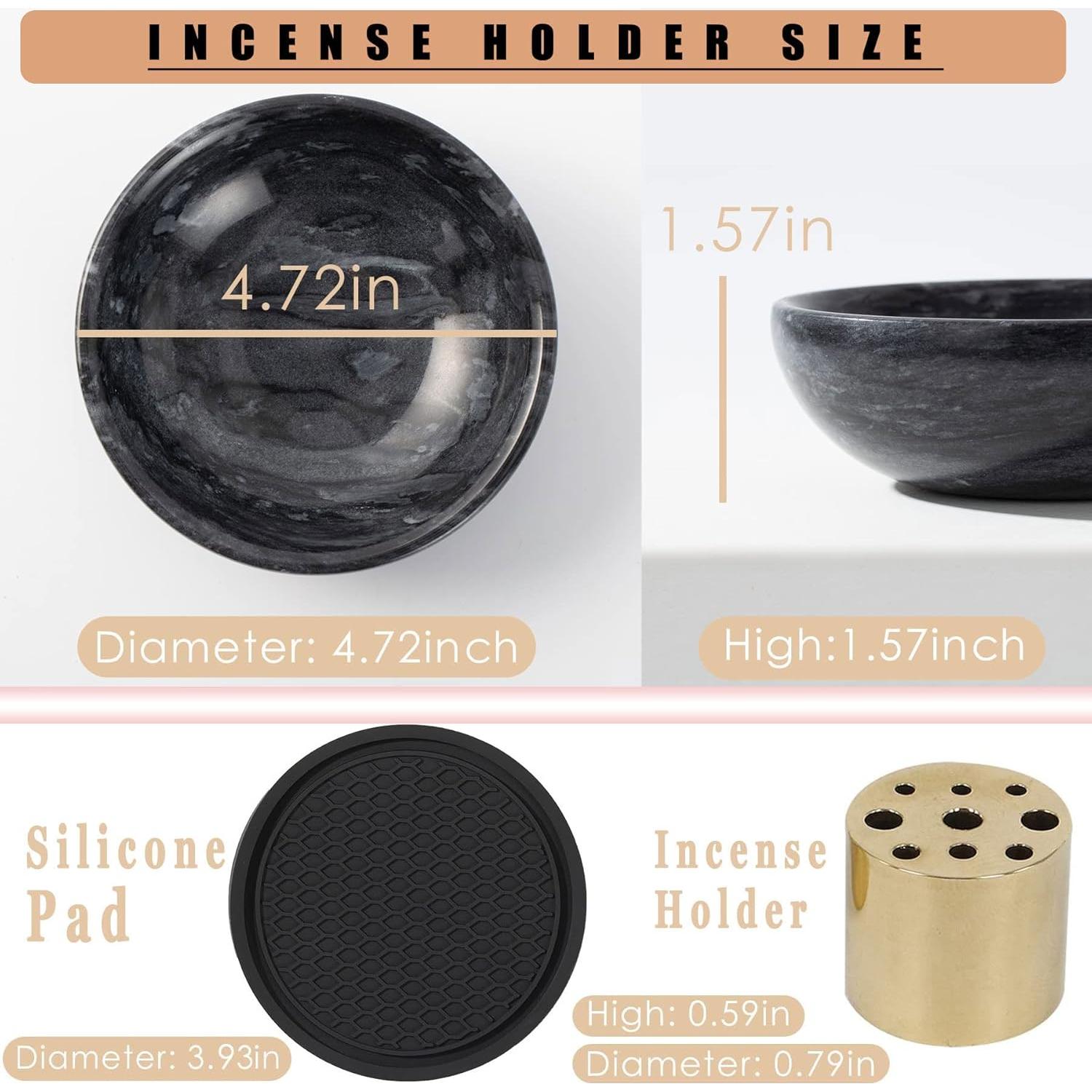 Soporte de Incienso Hecho a Mano CM CHIC MONDAY de Mármol Natural