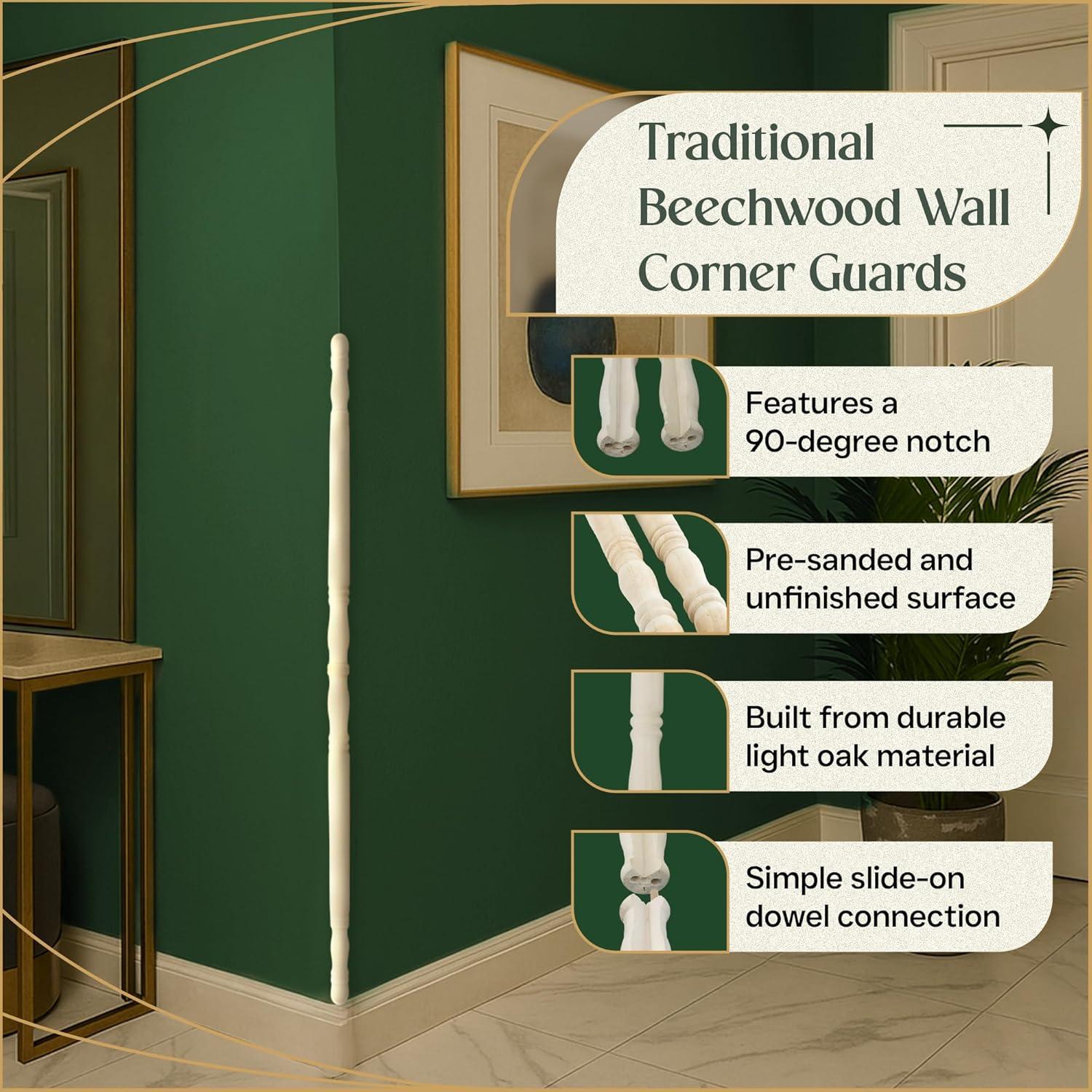 Protectores de Esquinas Renovators Supply 99 cm Madera de Haya