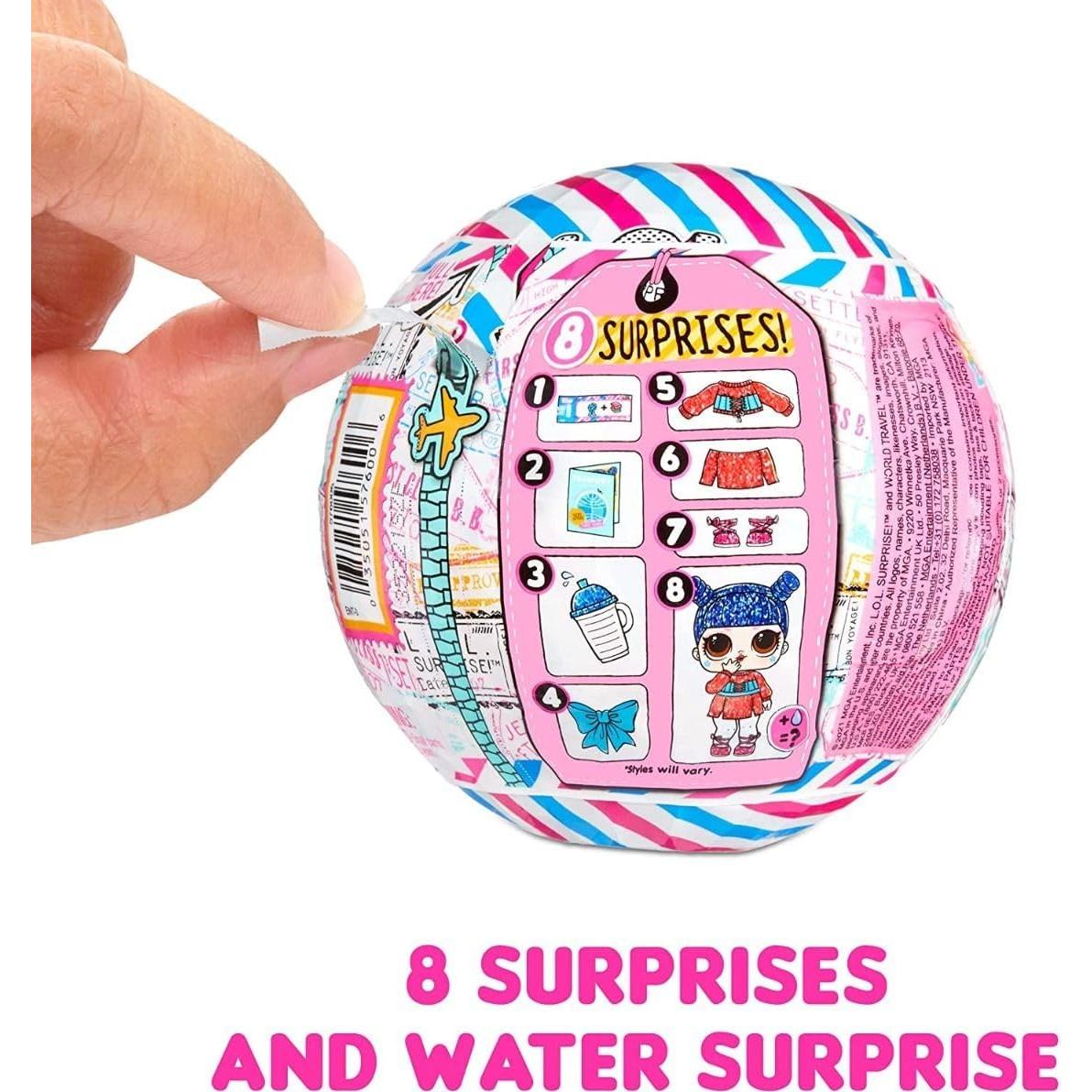 Muñeca de Viaje Mundial LOL Surprise! 8 Sorprisas y Accesorios