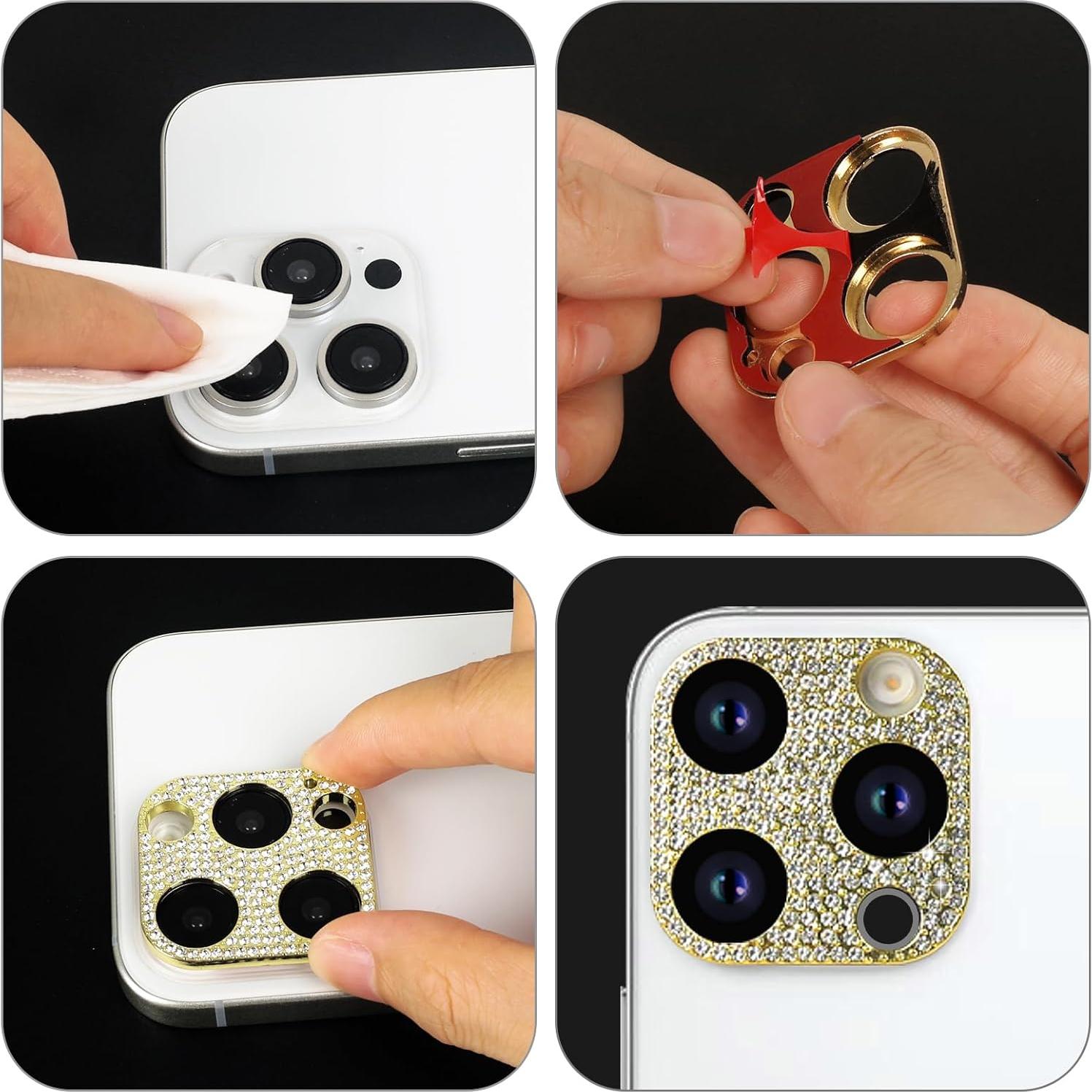 Protector de Lente de Cámara Brillante Omorro para iPhone 16 Pro - 2 Piezas