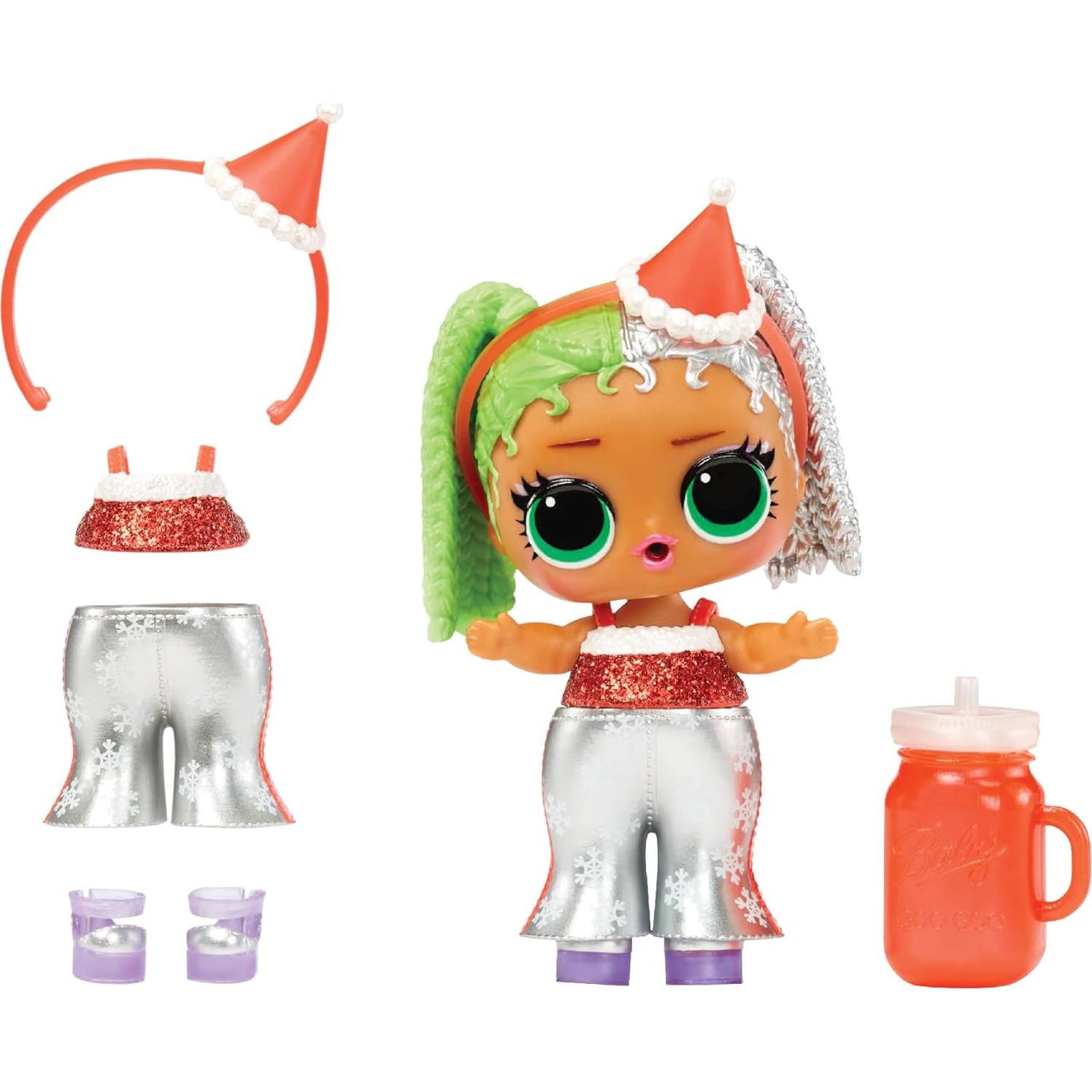 L.O.L. Surprise! Miss Merry Muñeca Navideña 8 Sorprisas