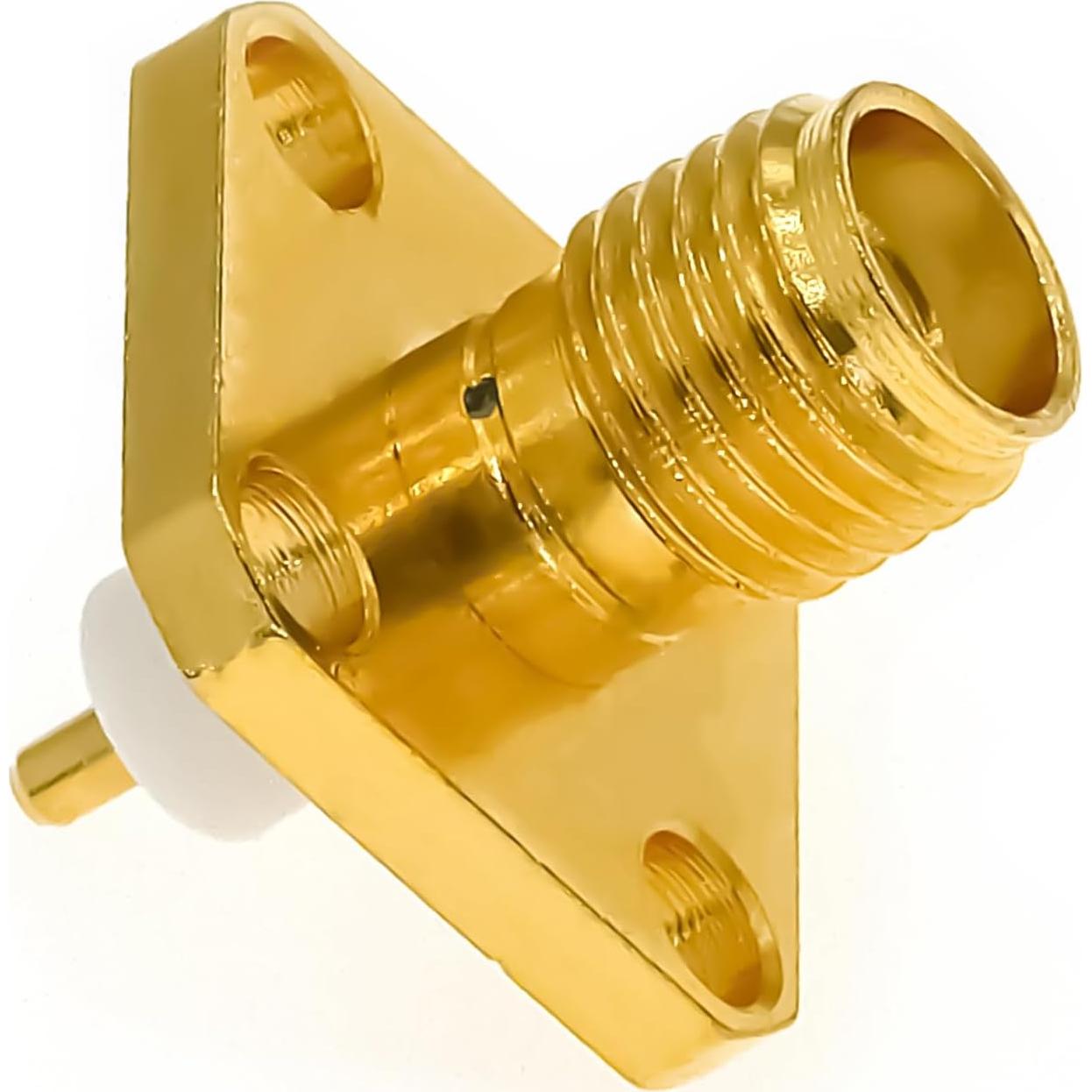 Adaptador de Montaje en Panel SMA Macho/Hembra 2PCS Ahoaepy