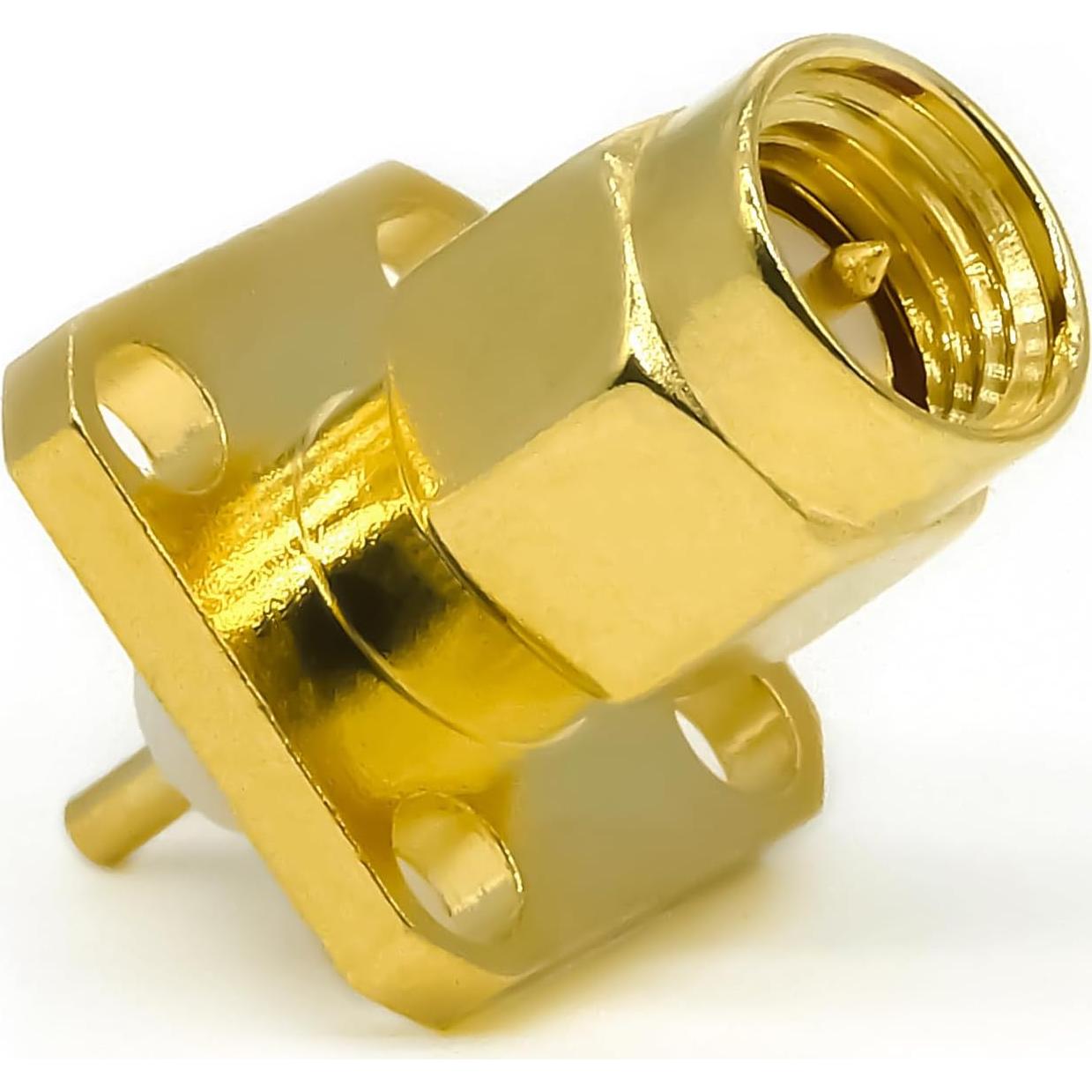 Adaptador de Montaje en Panel SMA Macho/Hembra 2PCS Ahoaepy