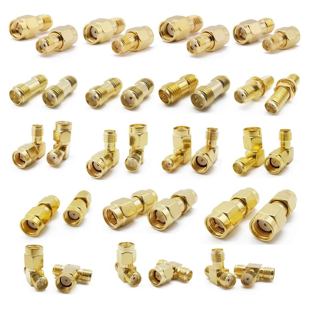 Kit de Conectores SMA ALLiSHOP 18 Piezas Latón 50 Ohmios