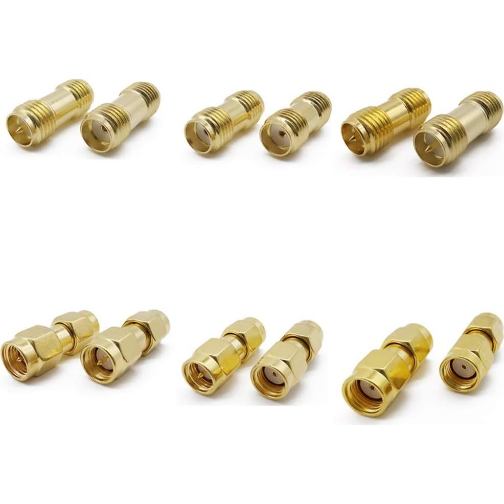 Kit de Conectores SMA ALLiSHOP 18 Piezas Latón 50 Ohmios