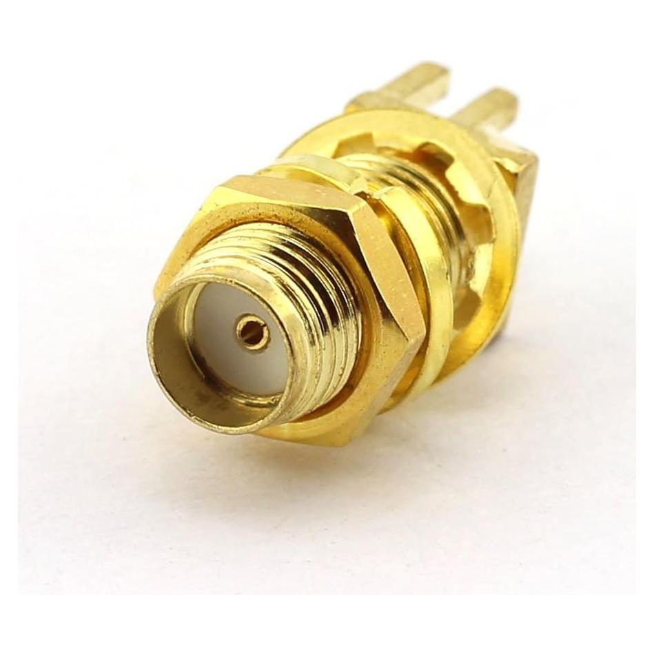 Adaptador SMA Femenino a Montaje en Panel PCB DGZZI 5-Pack