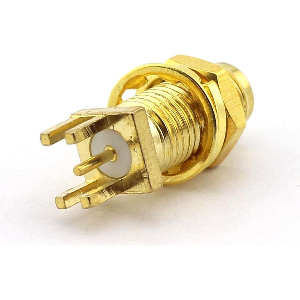 Adaptador SMA Femenino a Montaje en Panel PCB DGZZI 5-Pack
