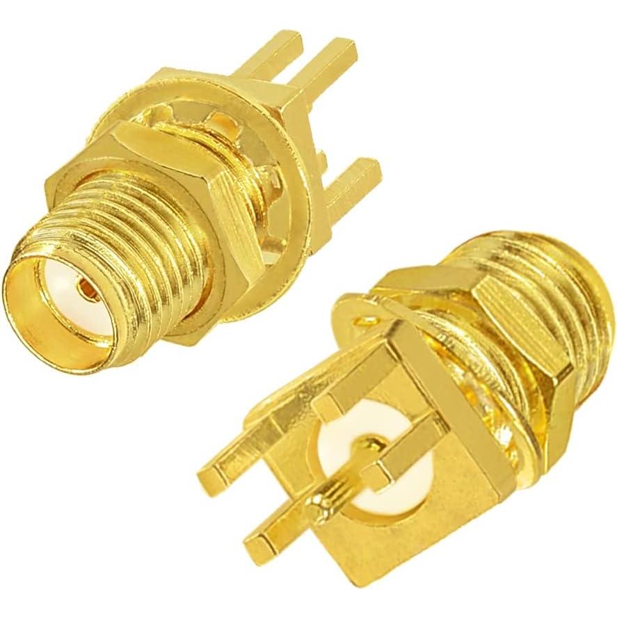 Conectores SMA Femenino Superbat 10pcs Montaje en Bisel PCB