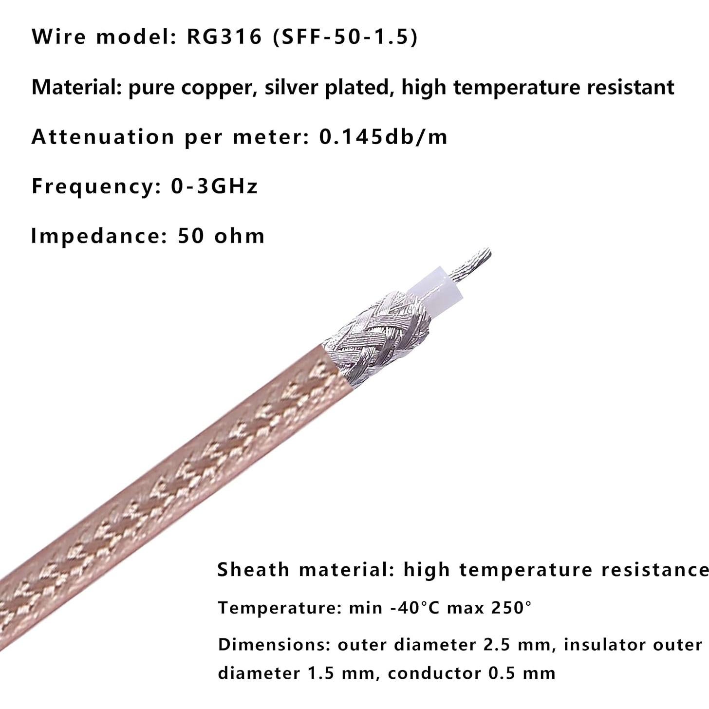 Cable de Conector SMA Macho a Dupont 1m - Yingtuyou LE-8