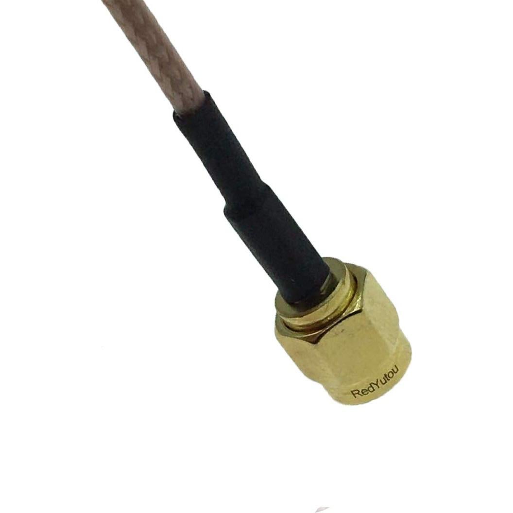 Cable Pigtail SMA Macho a SMA Hembra 30 cm RG316 50 Ohm