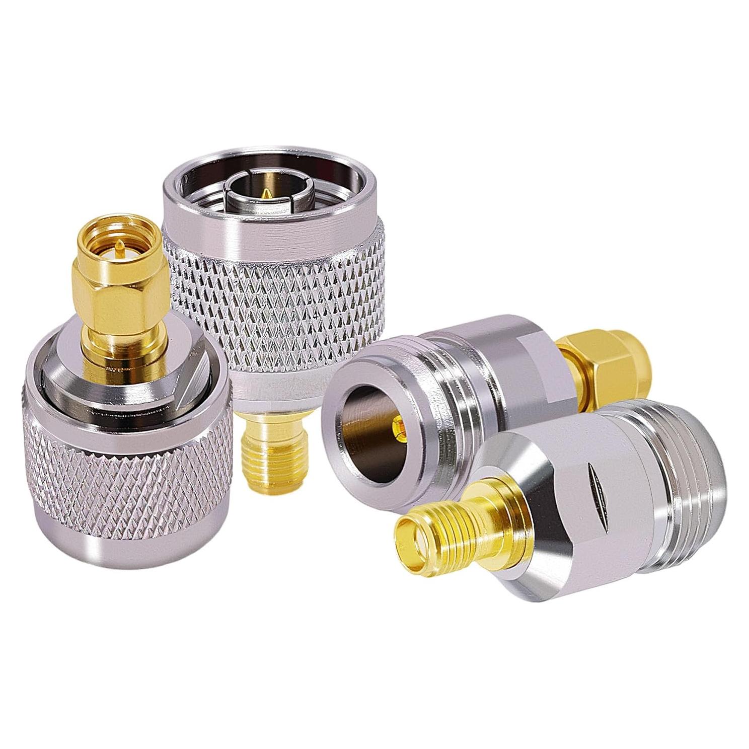 Kit Adaptador SMA a N CNARIO 4 Conectores Macho/Hembra