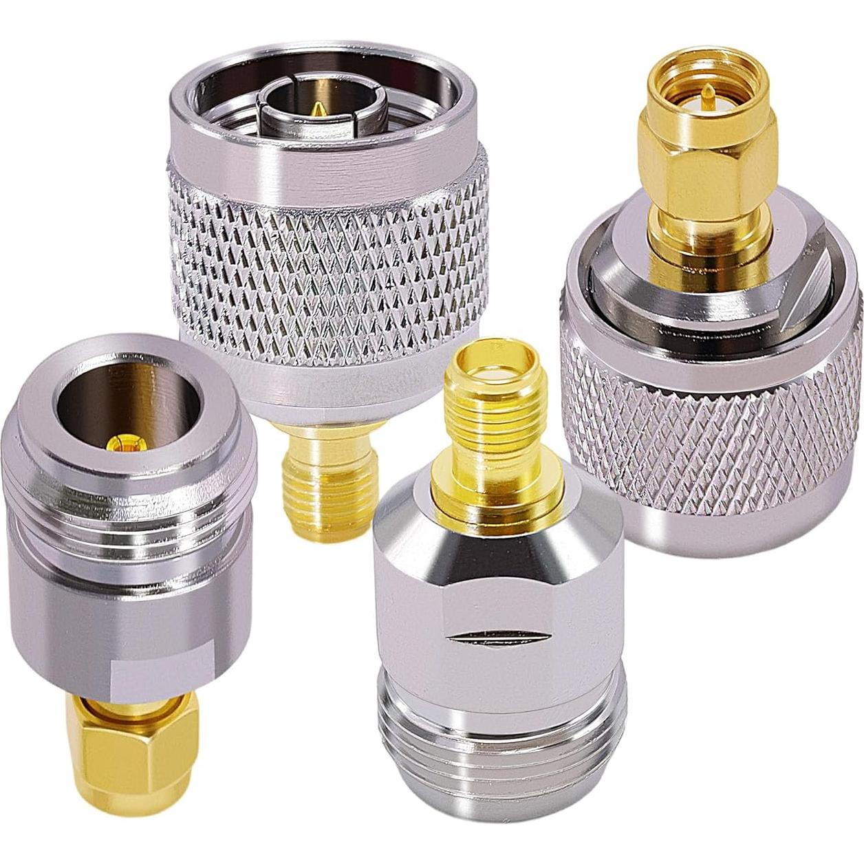 Kit Adaptador SMA a N CNARIO 4 Conectores Macho/Hembra