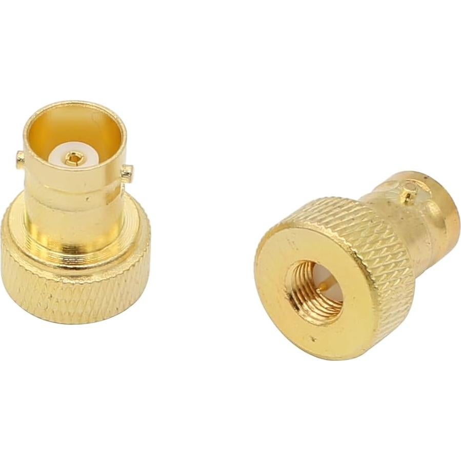 Adaptador Coaxial SMA Macho a BNC Hembra - 2 Piezas Oro