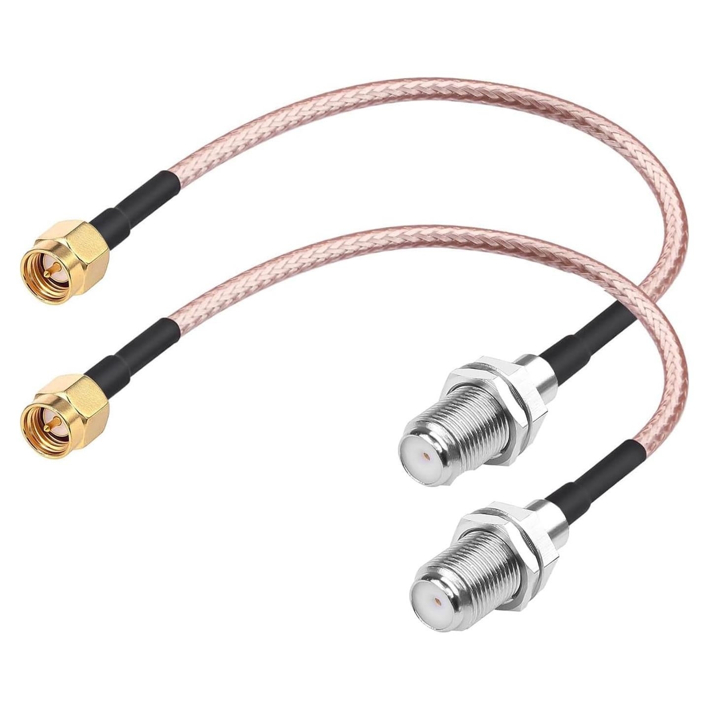 Cables Coaxiales RF DHT Electronics SMA Macho a F Hembra 15.24 cm - 2 Pcs