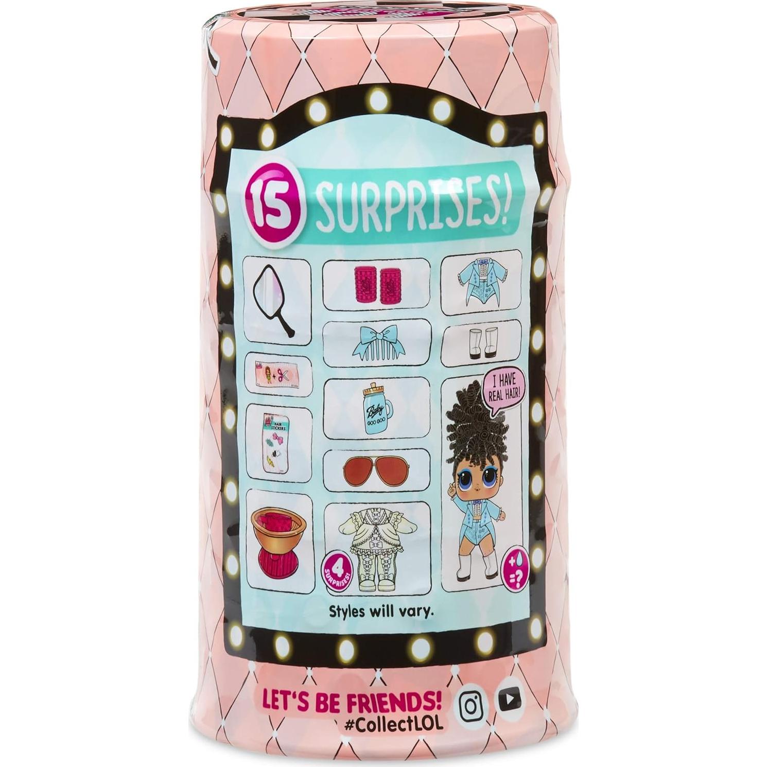 L.O.L. Surprise Hairgoals Makeover Series with 15 Surprises, Multicolor