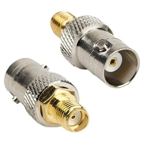 Adaptador Coaxial RF DHT 2pcs SMA Hembra a BNC Hembra