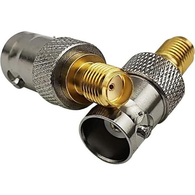 Adaptador Coaxial RF DHT 2pcs SMA Hembra a BNC Hembra