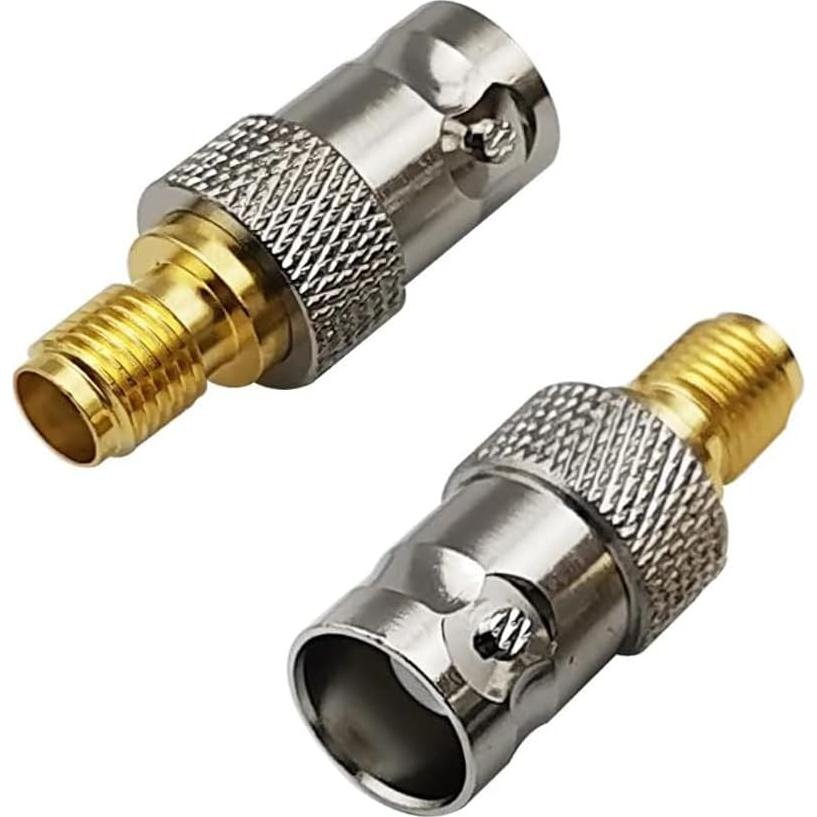 Adaptador Coaxial RF DHT 2pcs SMA Hembra a BNC Hembra