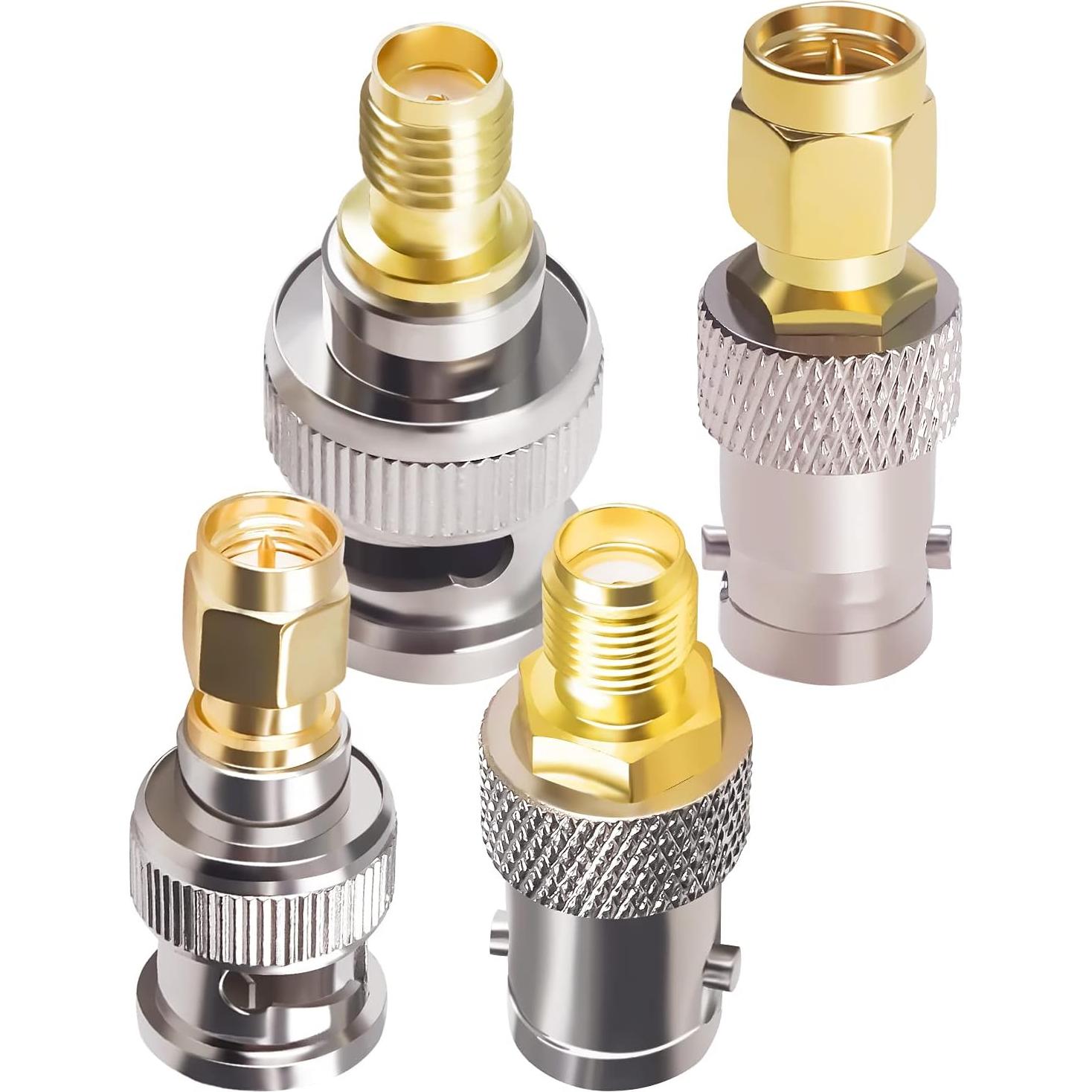 Kit de Adaptadores Coaxiales Goupchn SMA a BNC 8PCS