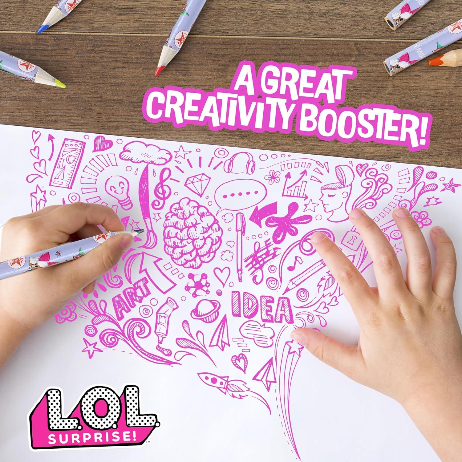 Lápices de Colorear L.O.L. Sorpresa! 72 Colores Multicolor