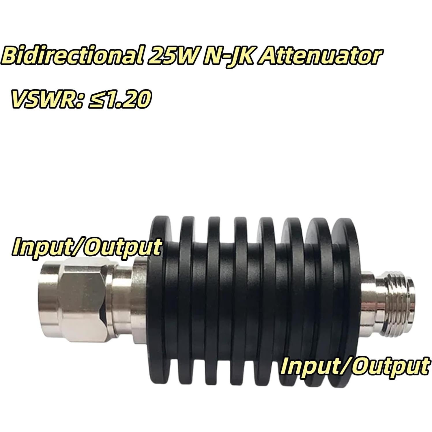 Atenuador RF N 25W 30dB 50 Ohm DC-3GHz Xingchen