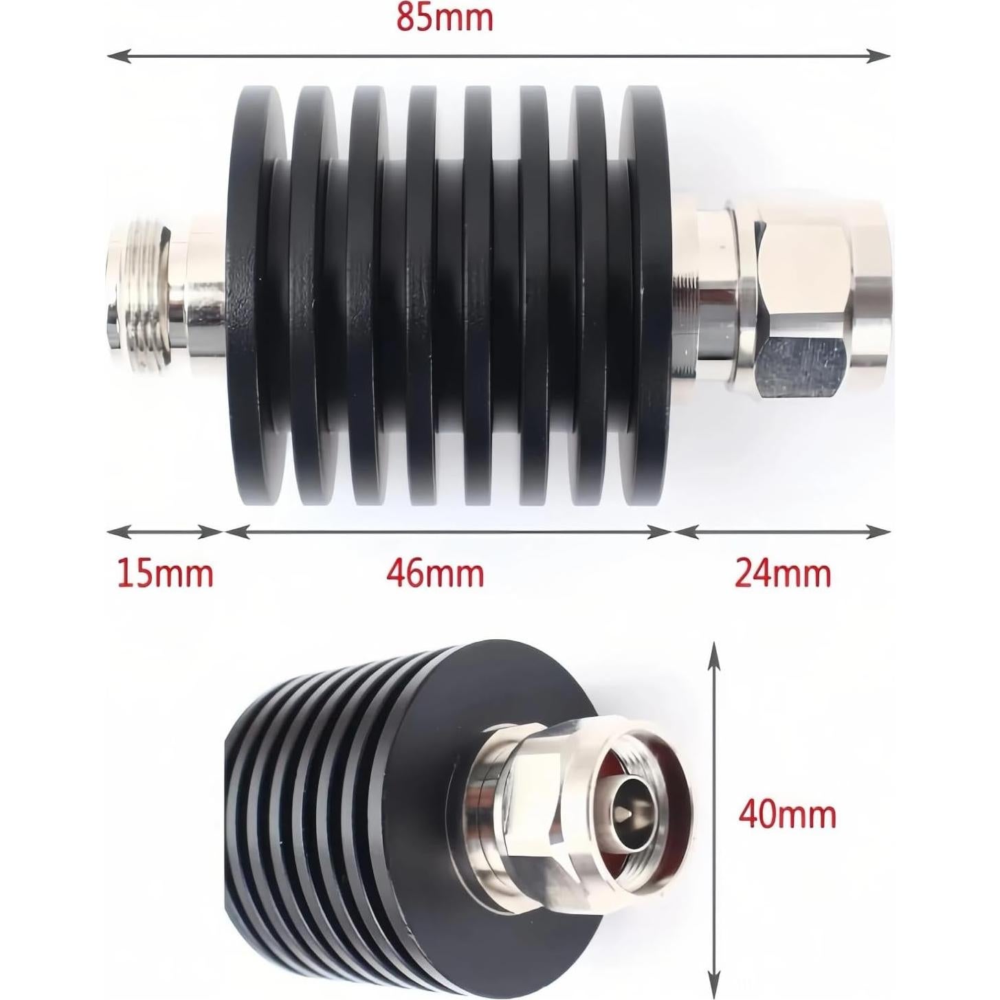 Atenuador RF N 25W 30dB 50 Ohm DC-3GHz Xingchen