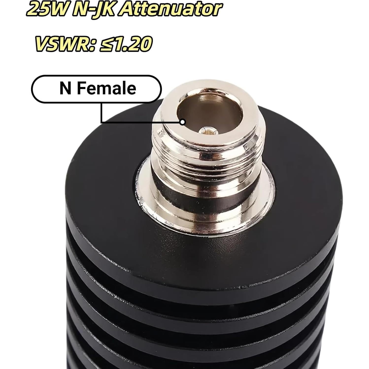 Atenuador RF N 25W 30dB 50 Ohm DC-3GHz Xingchen