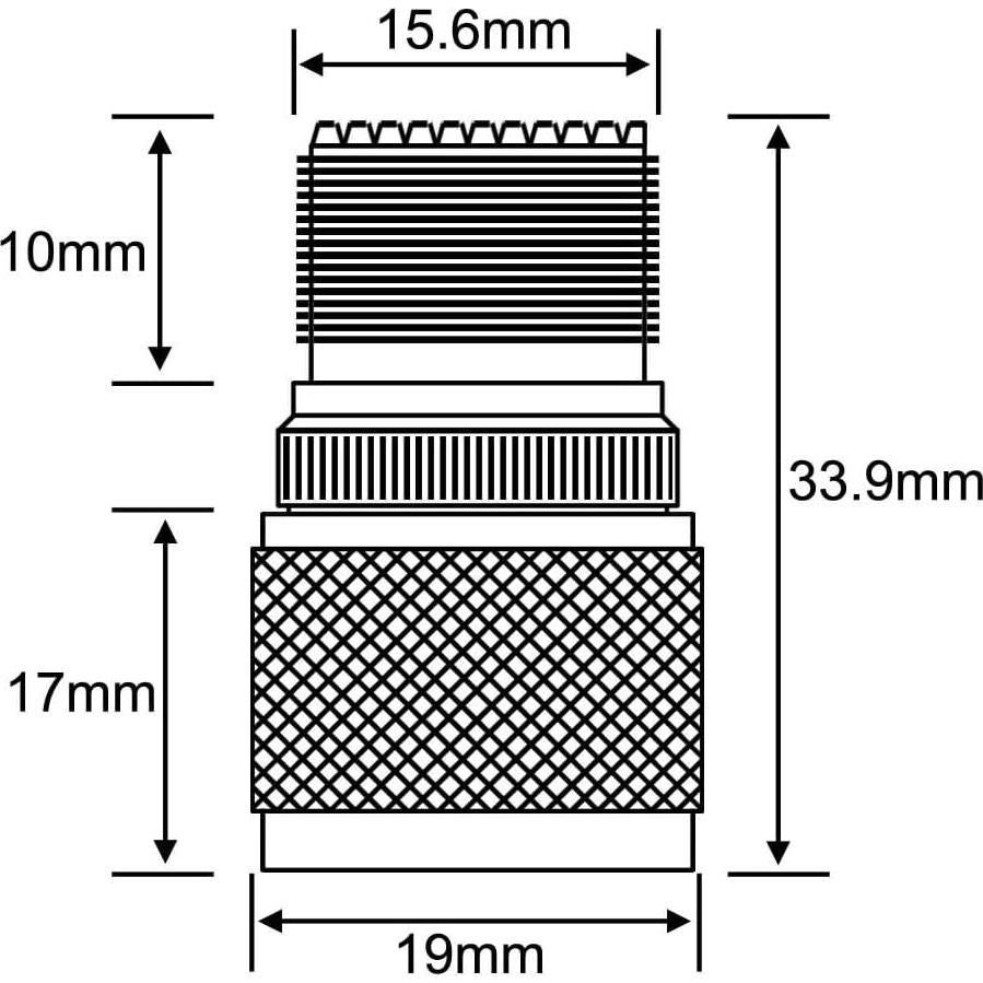 Adaptador Coaxial Boobrie N Macho a UHF Hembra SO-239 - Paquete de 2