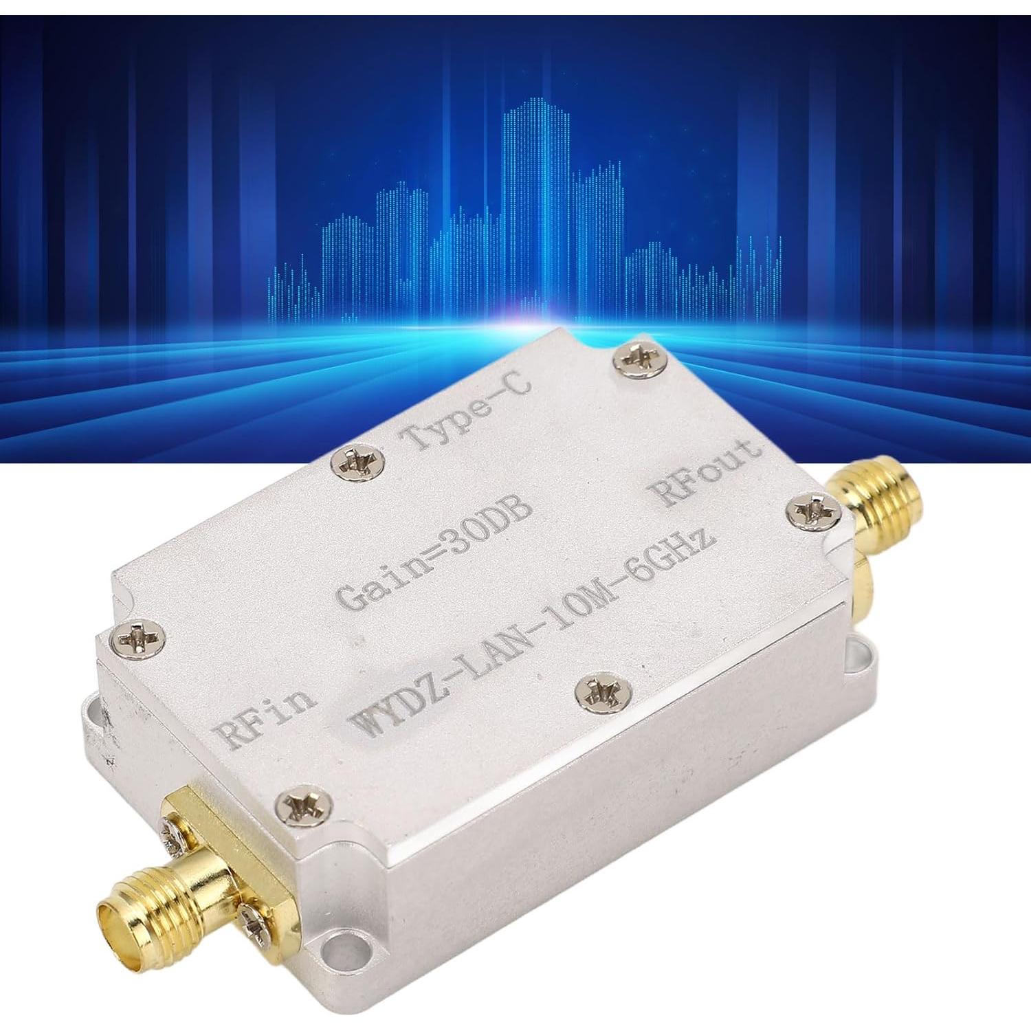 Amplificador RF Banda Ancha POCREATION 30dB SMA 10M-6GHz