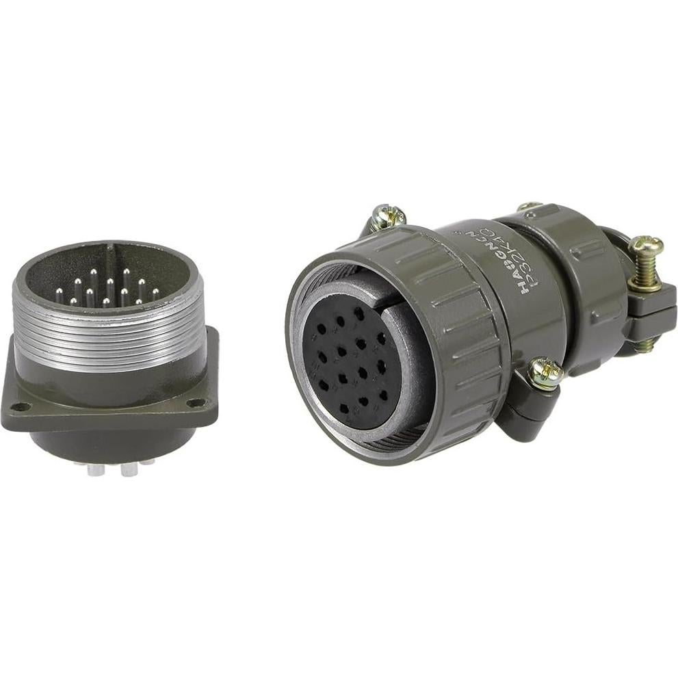 Conector de Aviación uxcell P32K14Q 32mm 14P 50A 500V