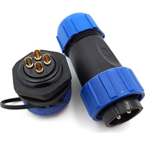 Conector Impermeable 4Pin SZJELEN SP21 IP67 para Iluminación